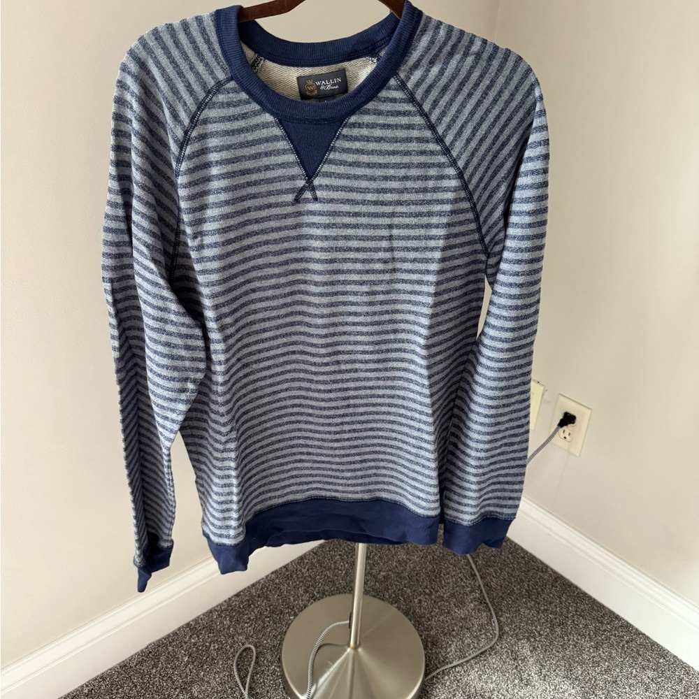 Blue Striped Sweater Wallin & Bros men’s size large